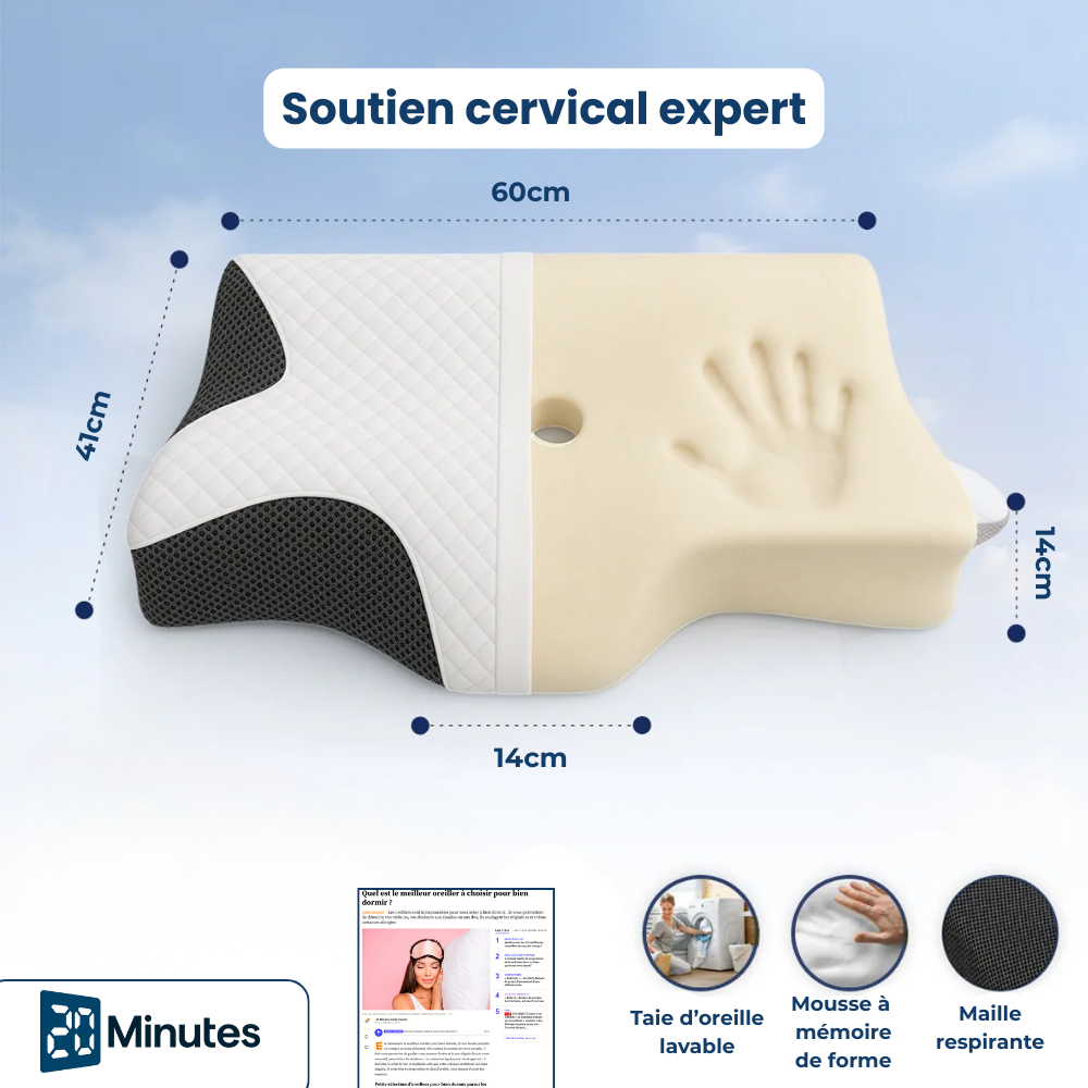 Weisshorn™️ - L’oreiller ergonomique qui améliore votre sommeil