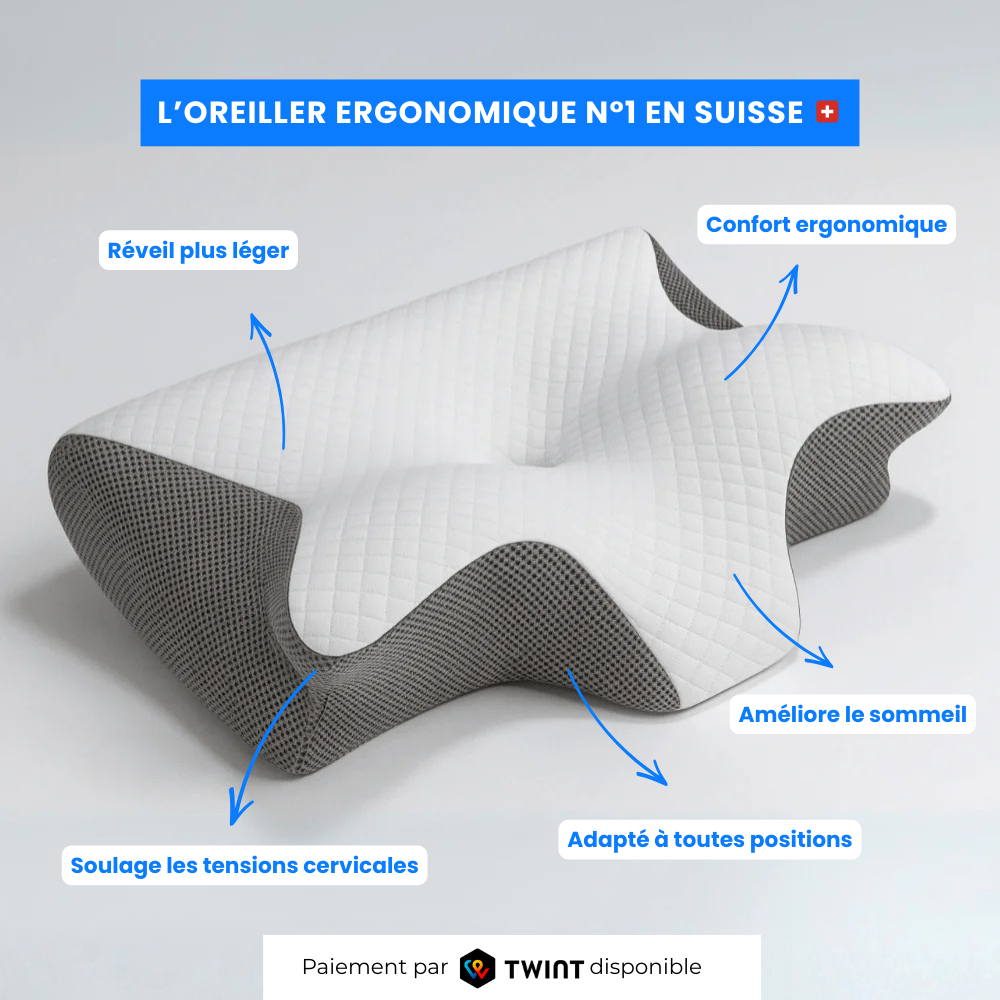 Weisshorn™️ - L’oreiller ergonomique qui améliore votre sommeil